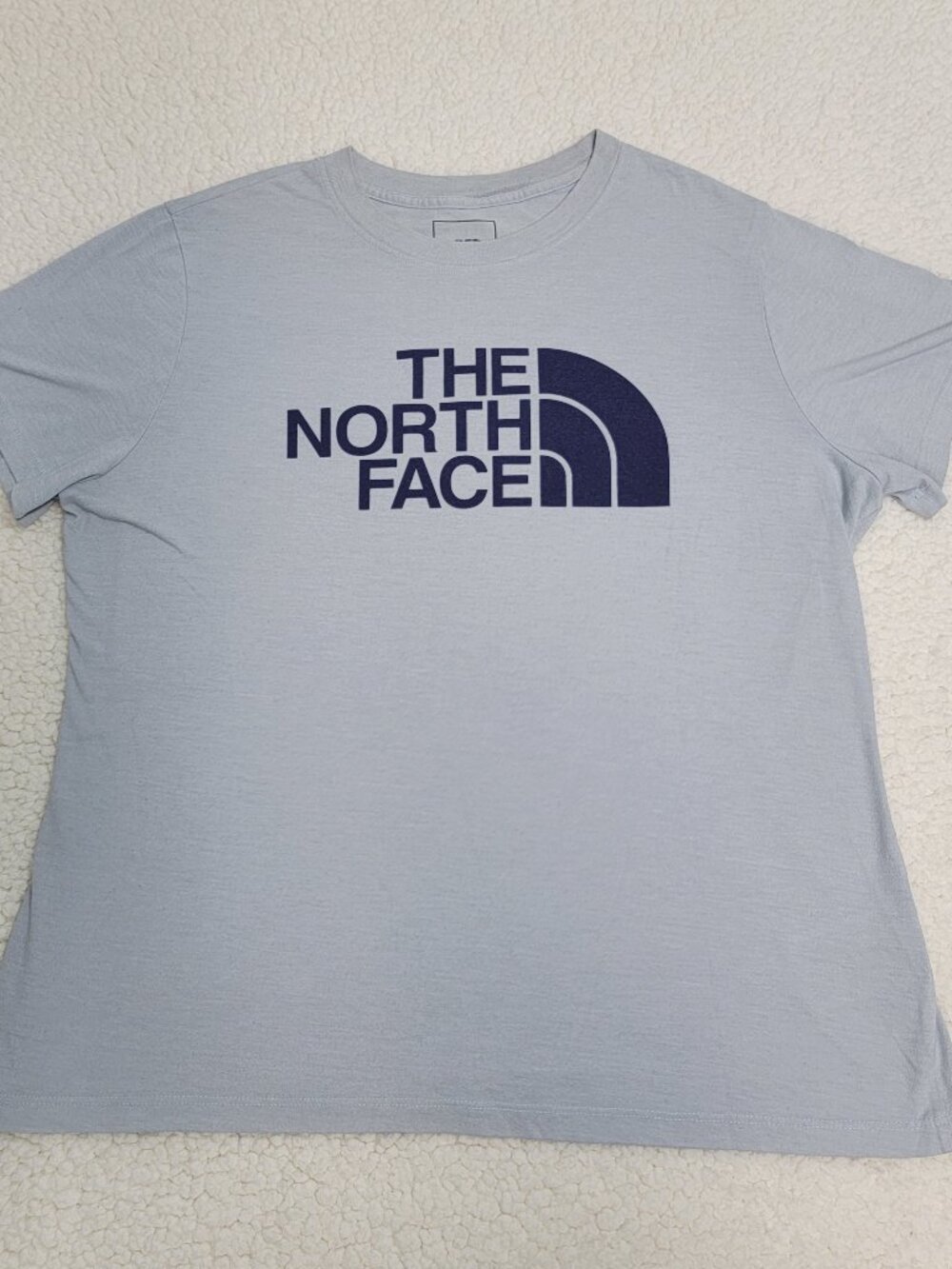 The North Face Shirt Womens XL Blue Short Sleeve Crew Neck Graphic Logo Tee